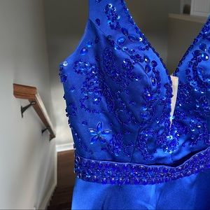 Short Royal Blue Prom Dress Fits Size 2 ✨